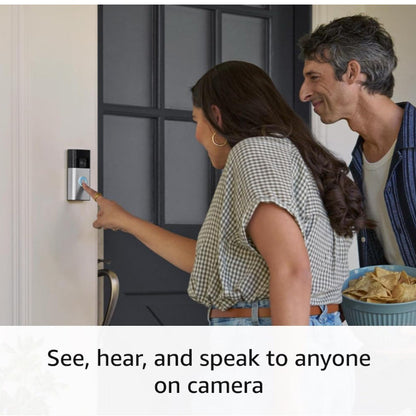 Ring Battery Doorbell, Venetian Bronze with All-new Ring Outdoor Cam Plus